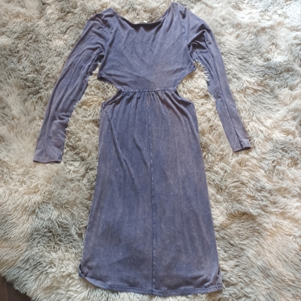 Cut out blue mini dress - Picture 6 of 9